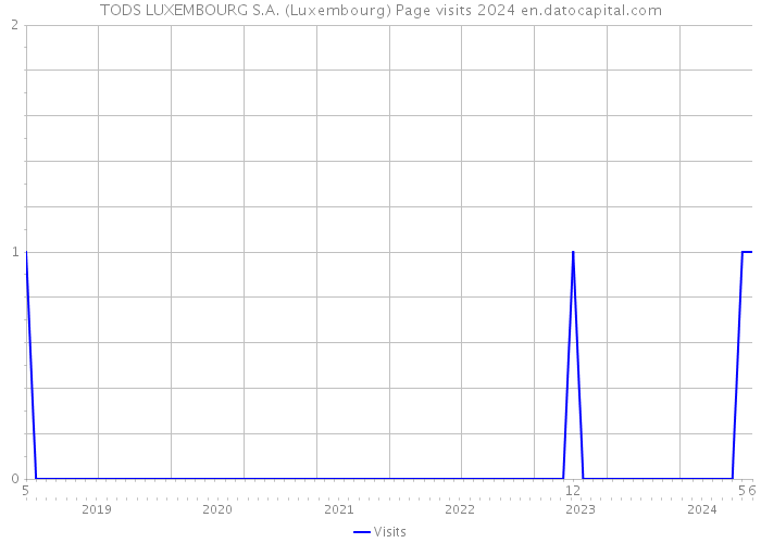 TODS LUXEMBOURG S.A. (Luxembourg) Page visits 2024 