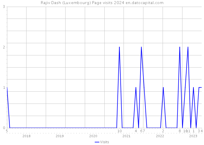 Rajiv Dash (Luxembourg) Page visits 2024 