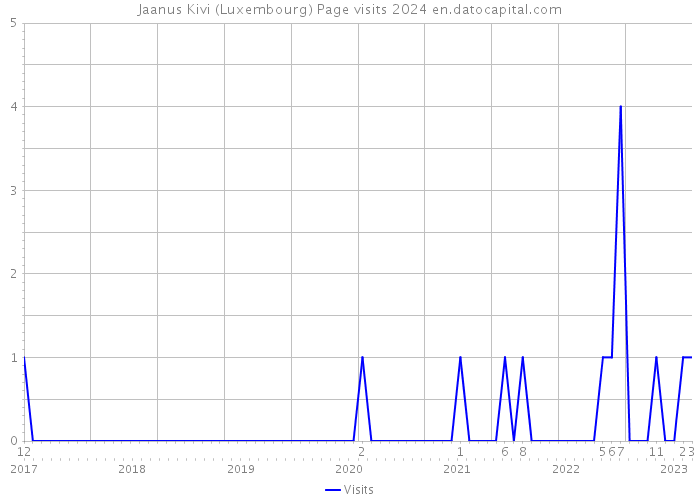 Jaanus Kivi (Luxembourg) Page visits 2024 