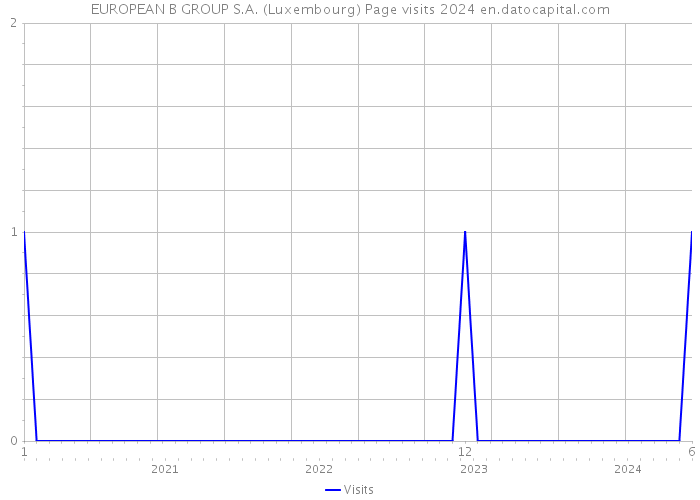 EUROPEAN B GROUP S.A. (Luxembourg) Page visits 2024 