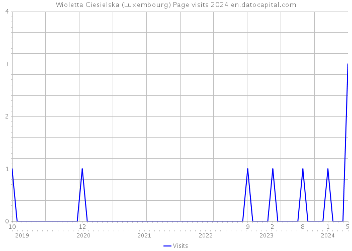 Wioletta Ciesielska (Luxembourg) Page visits 2024 