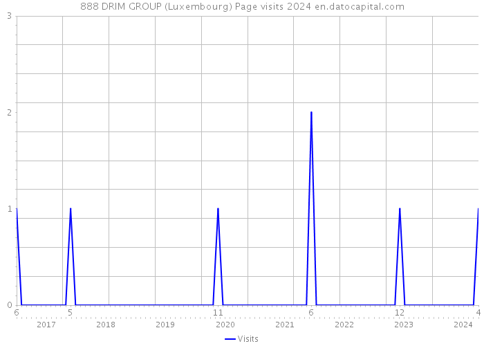 888 DRIM GROUP (Luxembourg) Page visits 2024 