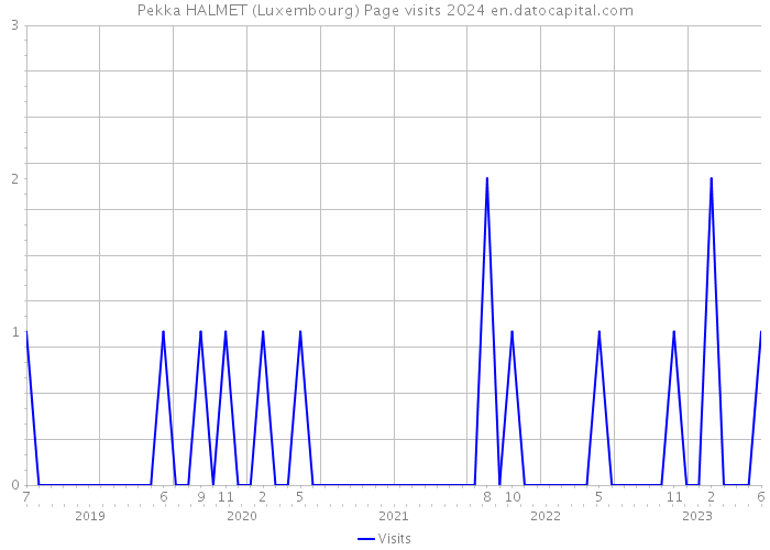Pekka HALMET (Luxembourg) Page visits 2024 