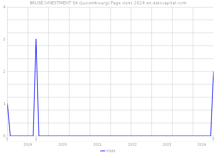 BRUSE IVNESTMENT SA (Luxembourg) Page visits 2024 