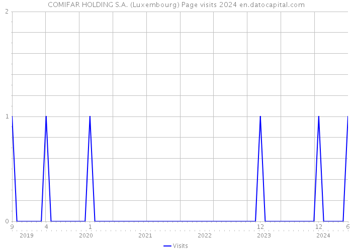COMIFAR HOLDING S.A. (Luxembourg) Page visits 2024 