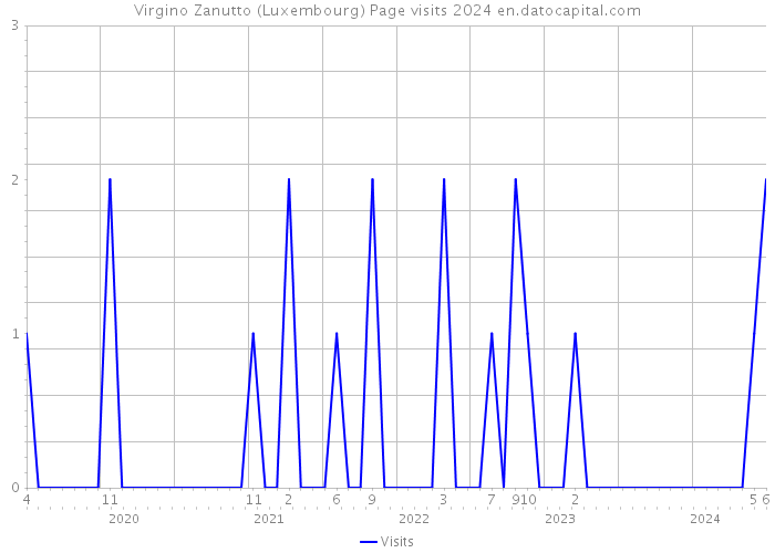 Virgino Zanutto (Luxembourg) Page visits 2024 