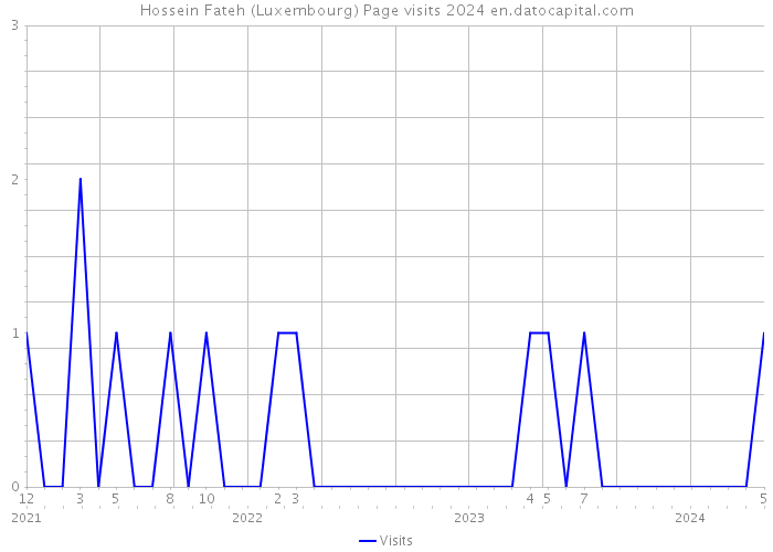 Hossein Fateh (Luxembourg) Page visits 2024 