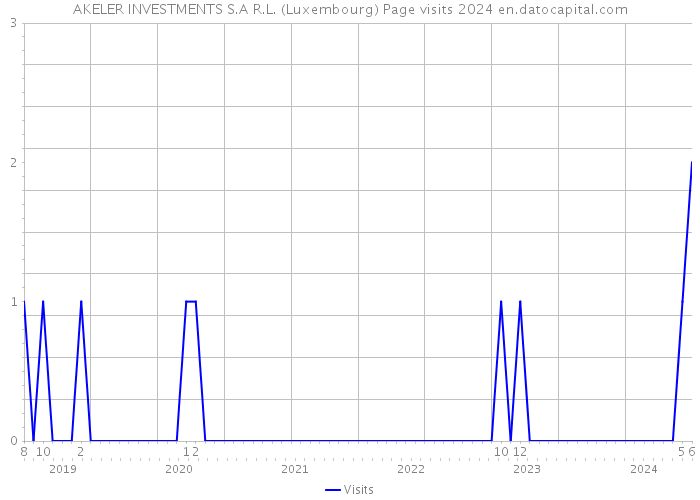 AKELER INVESTMENTS S.A R.L. (Luxembourg) Page visits 2024 