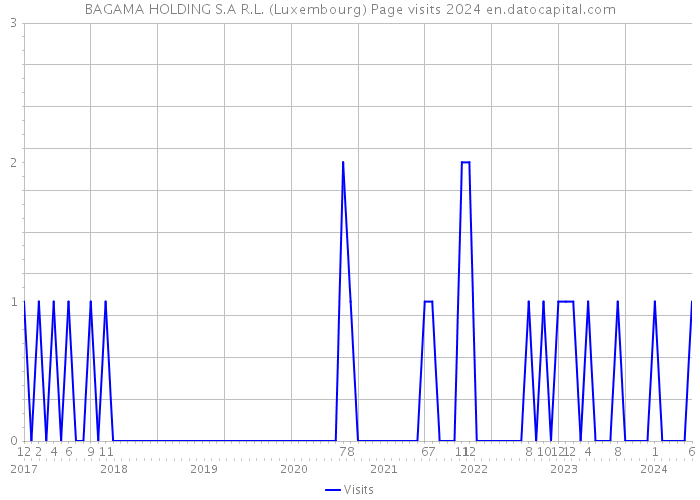 BAGAMA HOLDING S.A R.L. (Luxembourg) Page visits 2024 