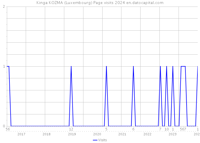 Kinga KOZMA (Luxembourg) Page visits 2024 