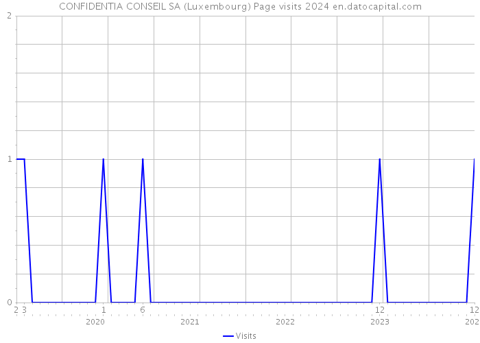 CONFIDENTIA CONSEIL SA (Luxembourg) Page visits 2024 