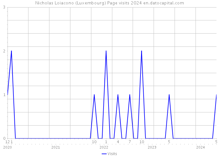 Nicholas Loiacono (Luxembourg) Page visits 2024 