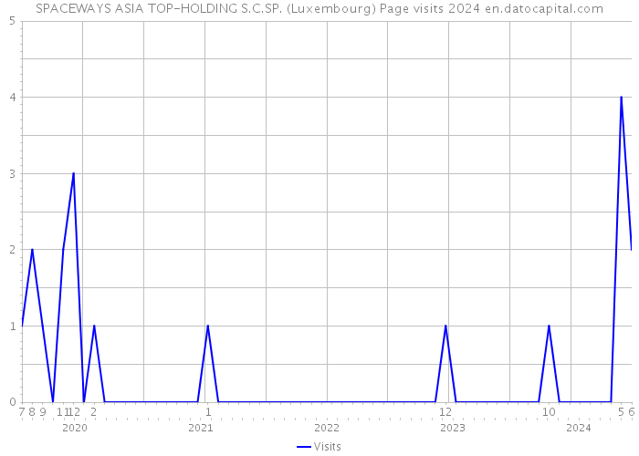 SPACEWAYS ASIA TOP-HOLDING S.C.SP. (Luxembourg) Page visits 2024 
