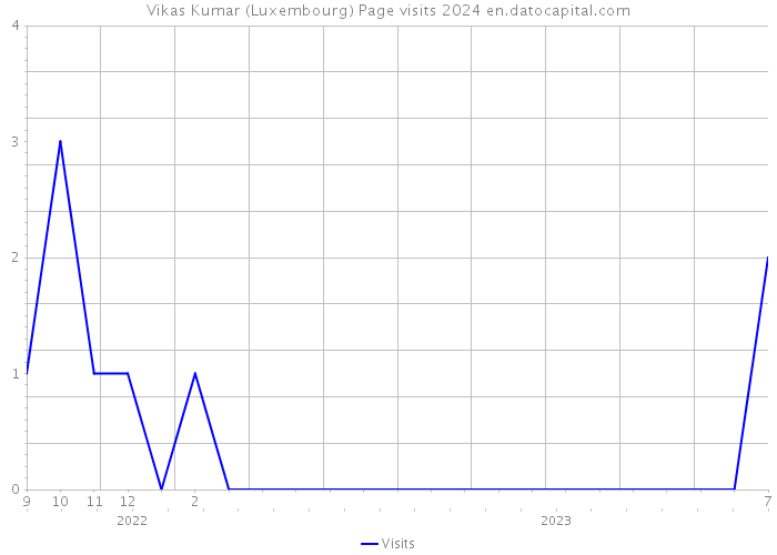 Vikas Kumar (Luxembourg) Page visits 2024 