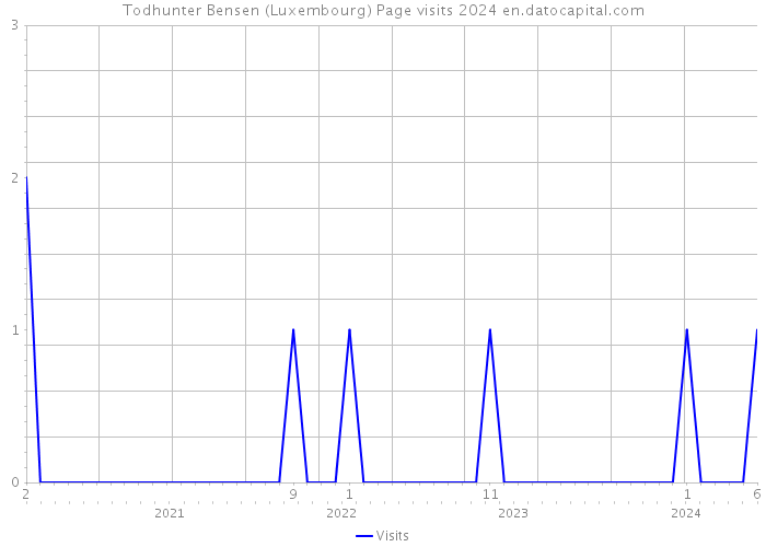 Todhunter Bensen (Luxembourg) Page visits 2024 