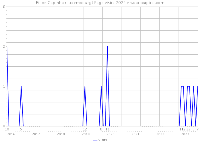 Filipe Capinha (Luxembourg) Page visits 2024 