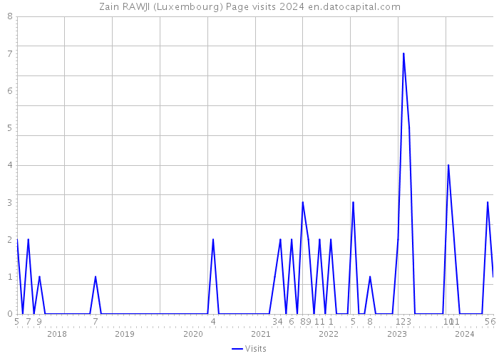 Zain RAWJI (Luxembourg) Page visits 2024 