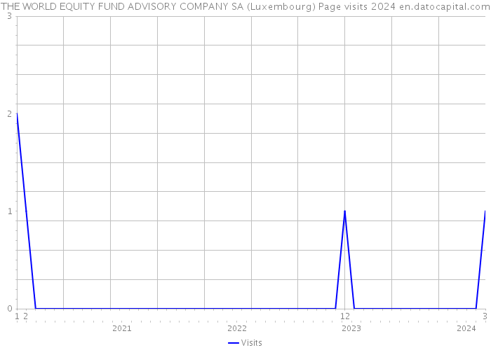 THE WORLD EQUITY FUND ADVISORY COMPANY SA (Luxembourg) Page visits 2024 