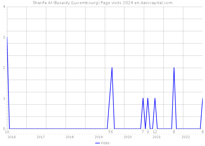 Sharifa Al-Busaidy (Luxembourg) Page visits 2024 