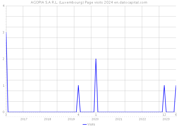 AGOPIA S.A R.L. (Luxembourg) Page visits 2024 