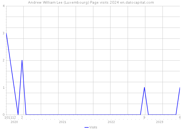 Andrew William Lee (Luxembourg) Page visits 2024 